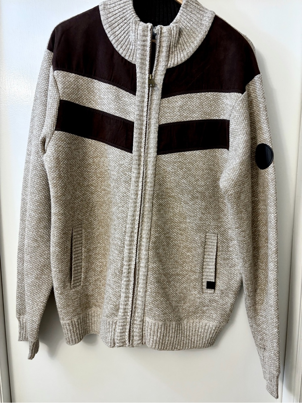Buffalo David Bitton Westony Fleece Lined Zip Up Sweater Jacket XL